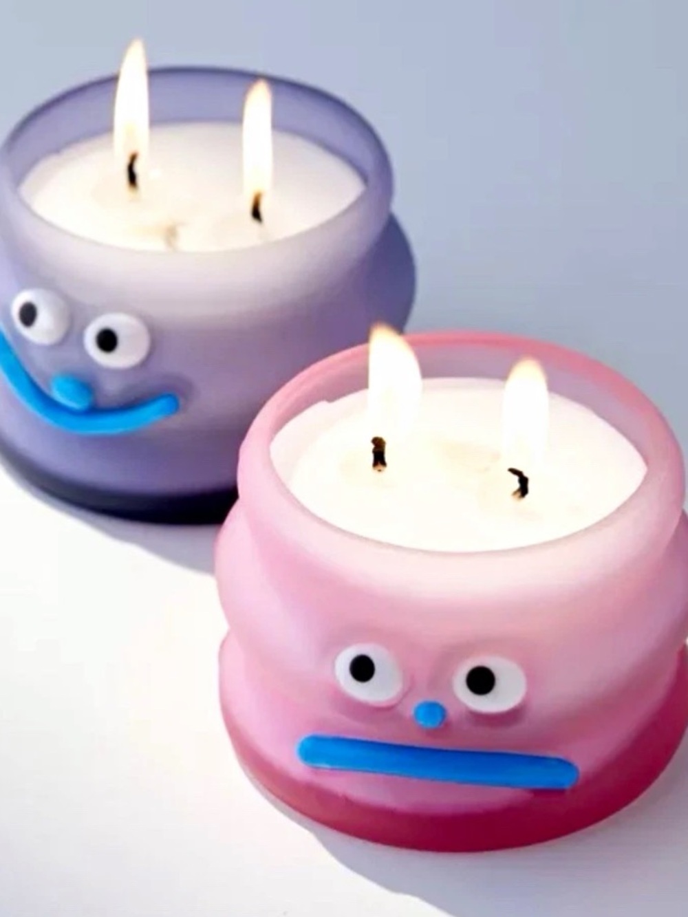 Urban Outfitters Goofy Face 10 oz Candles Pink & Purple